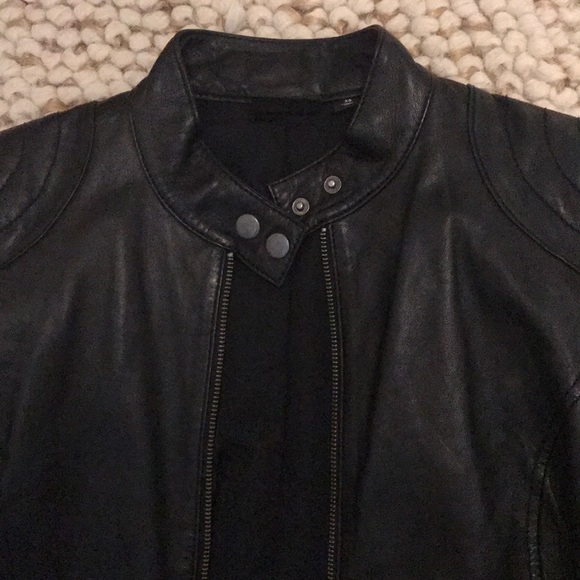 Trouve Leather Moto Jacket - Picture 3 of 5
